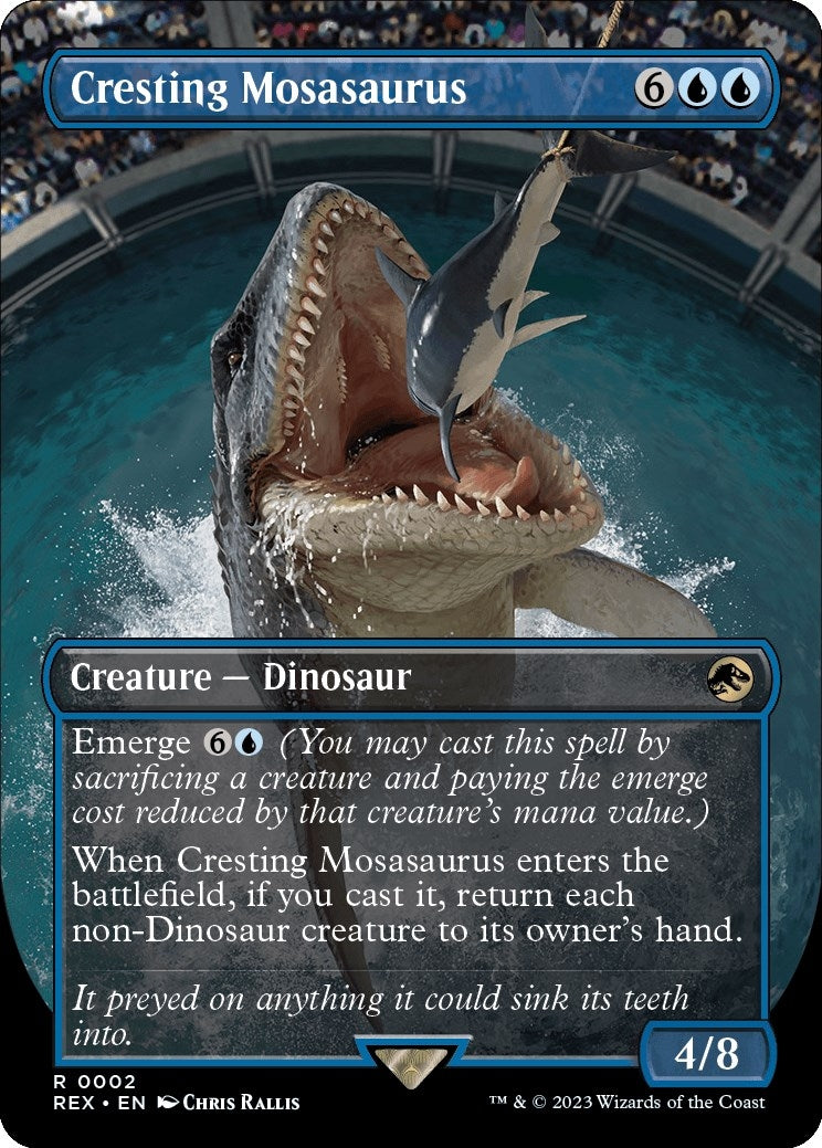 Image for Cresting Mosasaurus (Borderless) (2) [Universes Beyond: Jurassic World Collection] - Magic: The Gathering