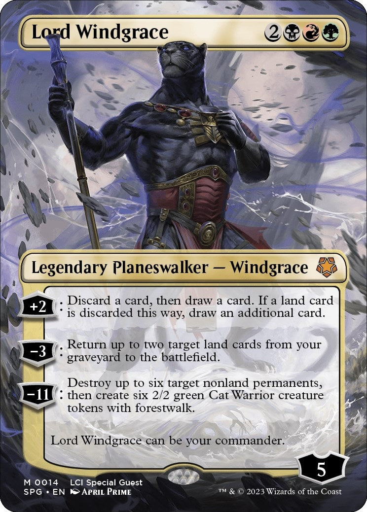 Image for Lord Windgrace (Borderless) (14) [Special Guests] - Magic: The Gathering