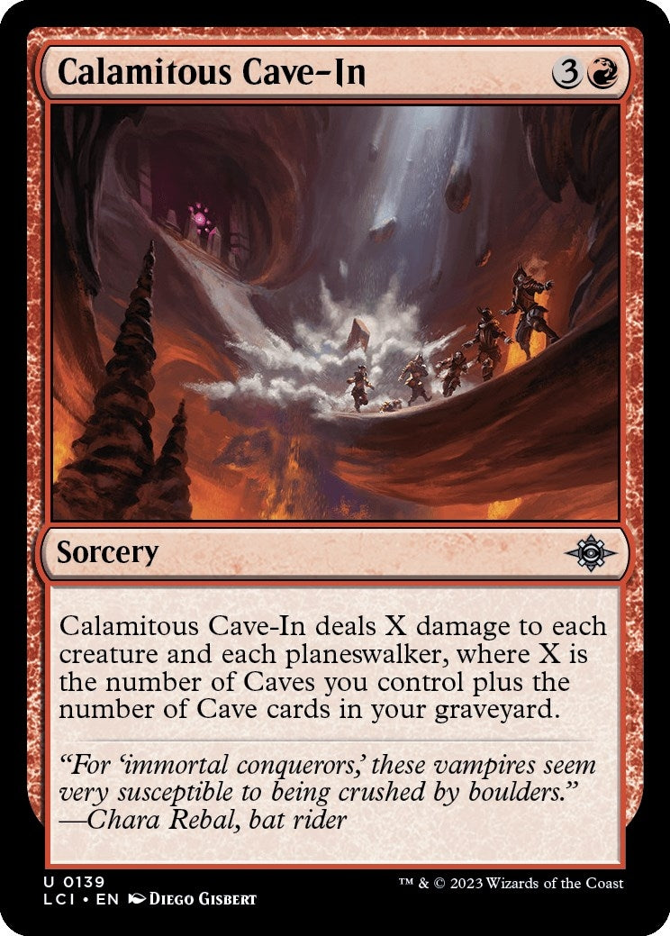 Image for Calamitous Cave-In (139) [The Lost Caverns of Ixalan] - Magic: The Gathering
