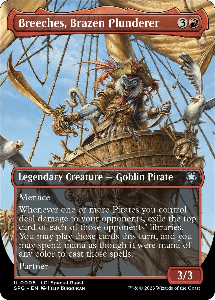 Image for Breeches, Brazen Plunderer (Borderless) (6) [Special Guests] - Magic: The Gathering