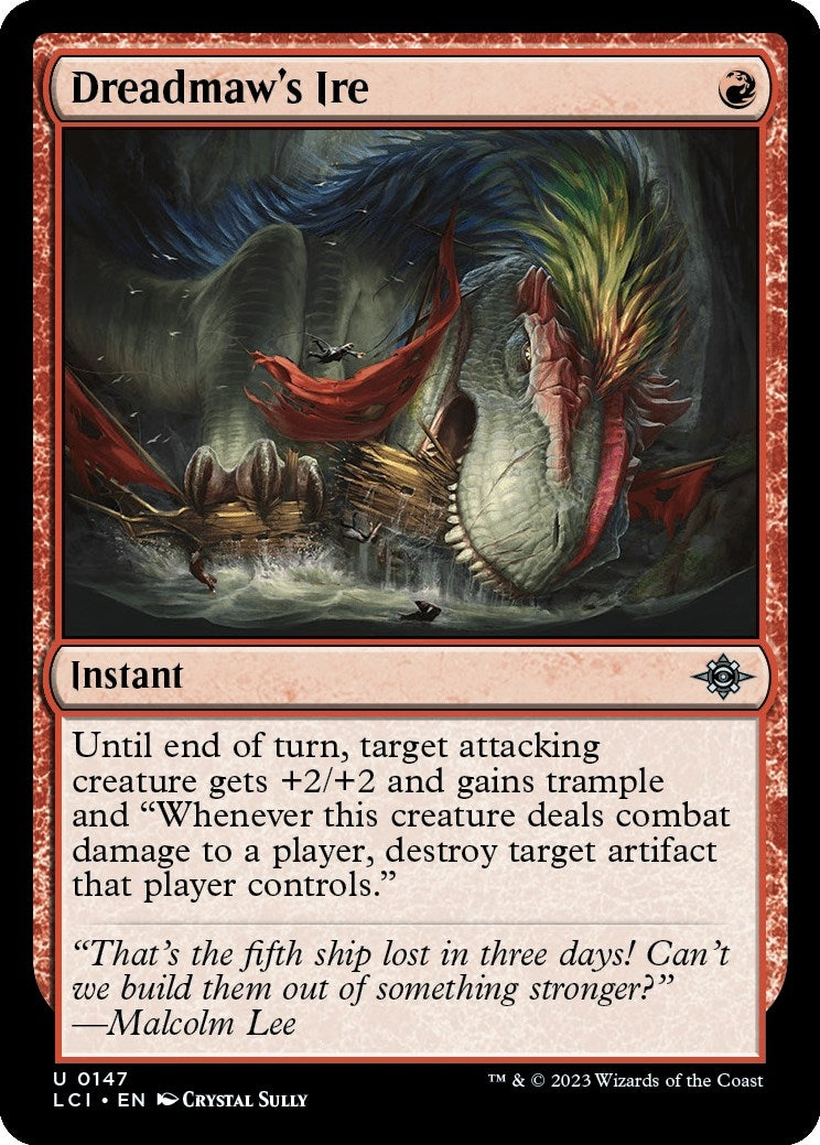 Image for Dreadmaw's Ire (147) [The Lost Caverns of Ixalan] - Magic: The Gathering