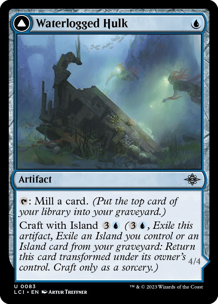 Image for Waterlogged Hulk (83) [The Lost Caverns of Ixalan] - Magic: The Gathering