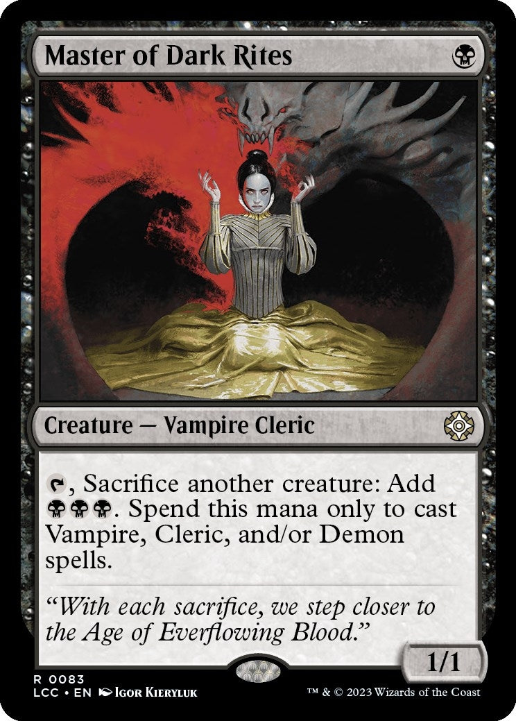 Image for Master of Dark Rites (83) [The Lost Caverns of Ixalan] - Magic: The Gathering