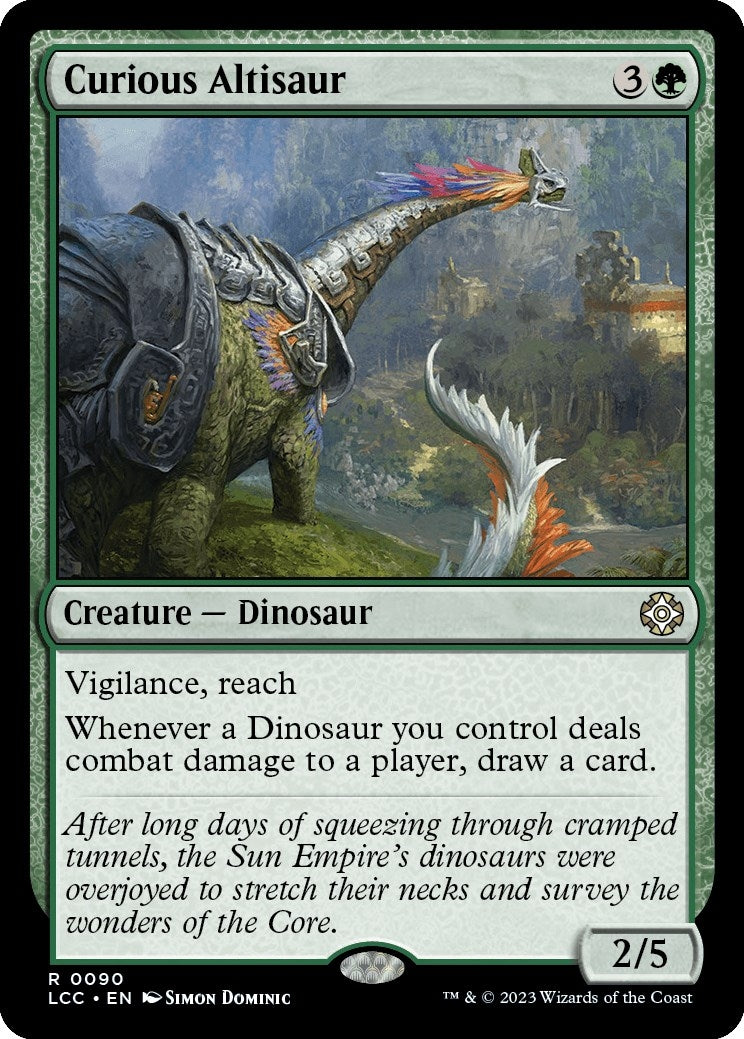 Image for Curious Altisaur (90) [The Lost Caverns of Ixalan] - Magic: The Gathering