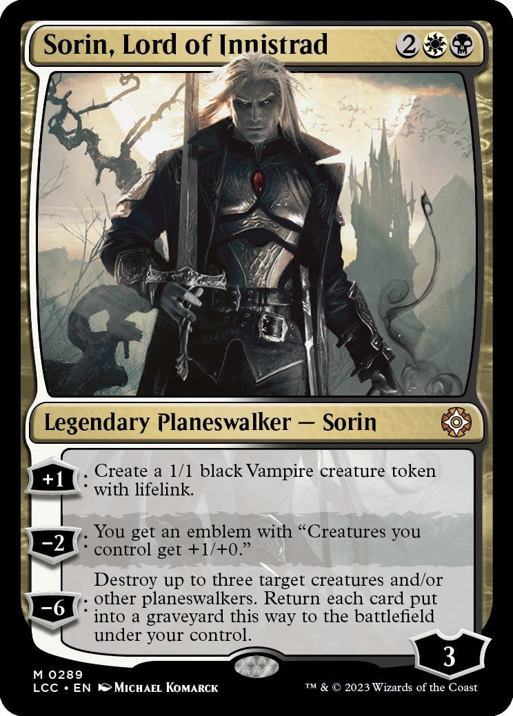 Image for Sorin, Lord of Innistrad (289) [The Lost Caverns of Ixalan] - Magic: The Gathering