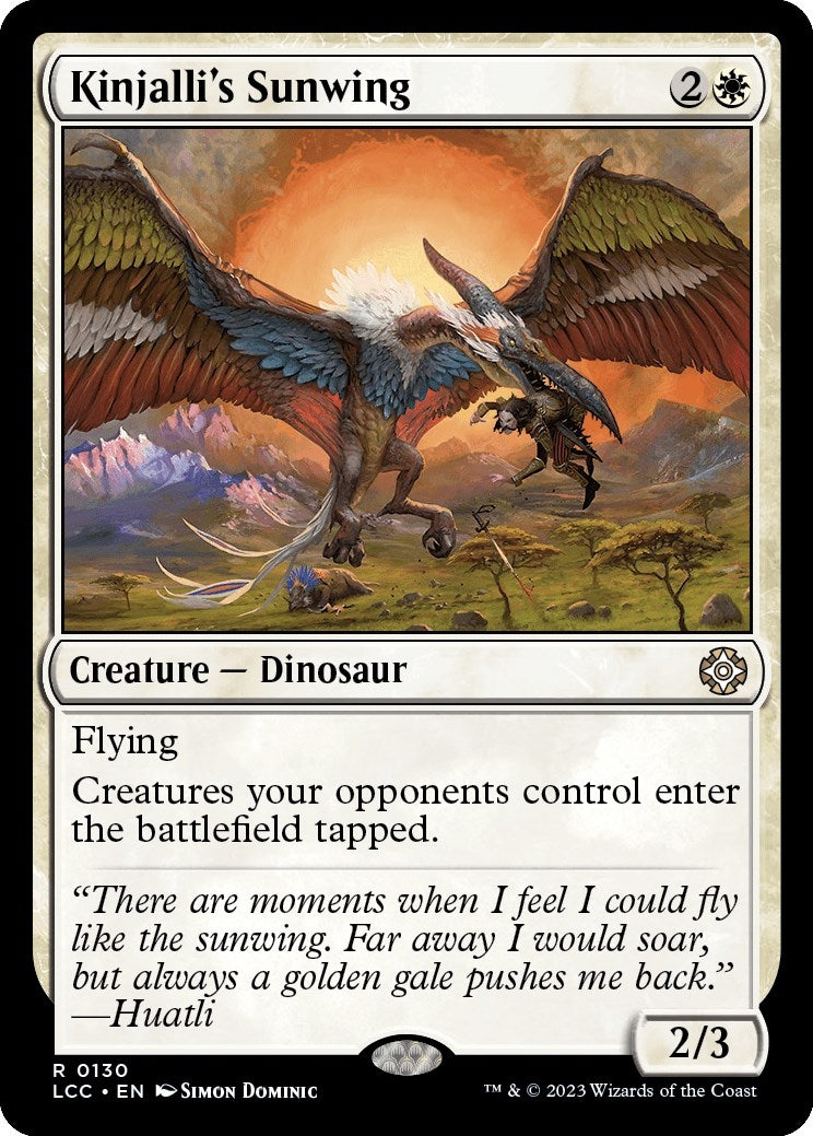 Image for Kinjalli's Sunwing (130) [The Lost Caverns of Ixalan] - Magic: The Gathering