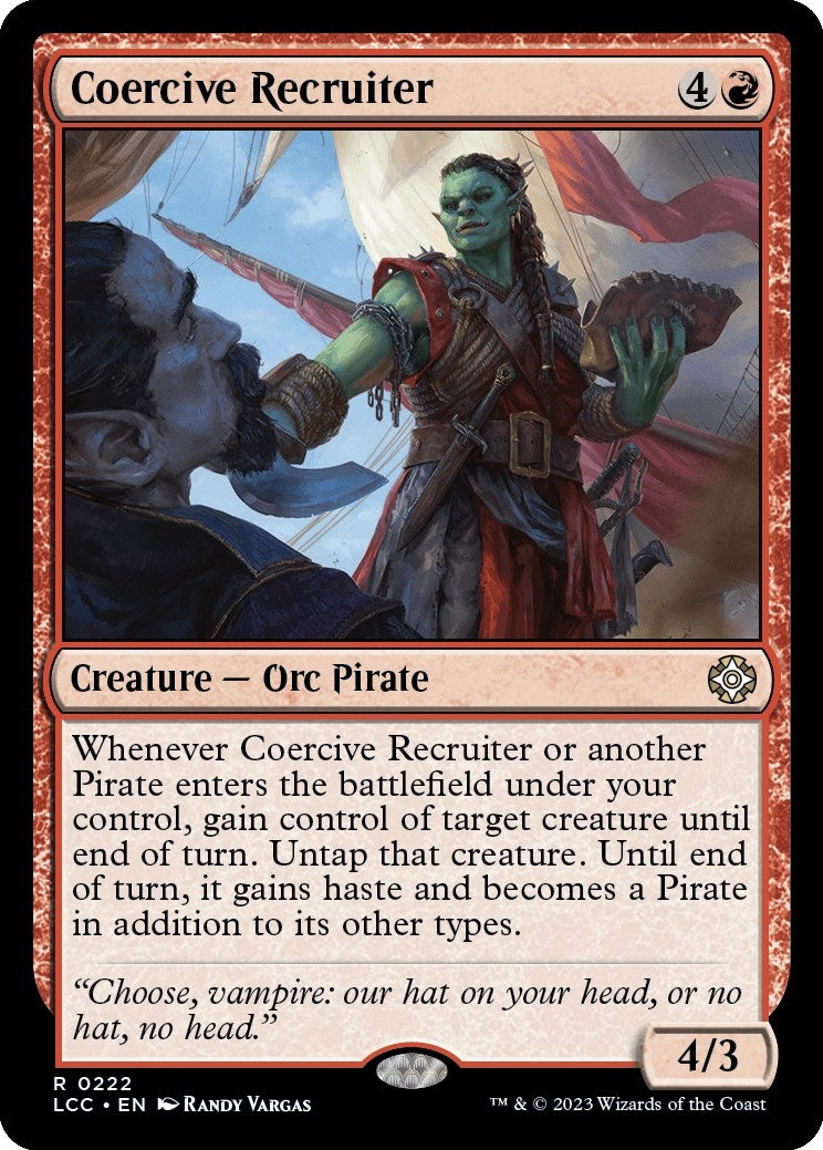 Image for Coercive Recruiter (222) [The Lost Caverns of Ixalan] - Magic: The Gathering