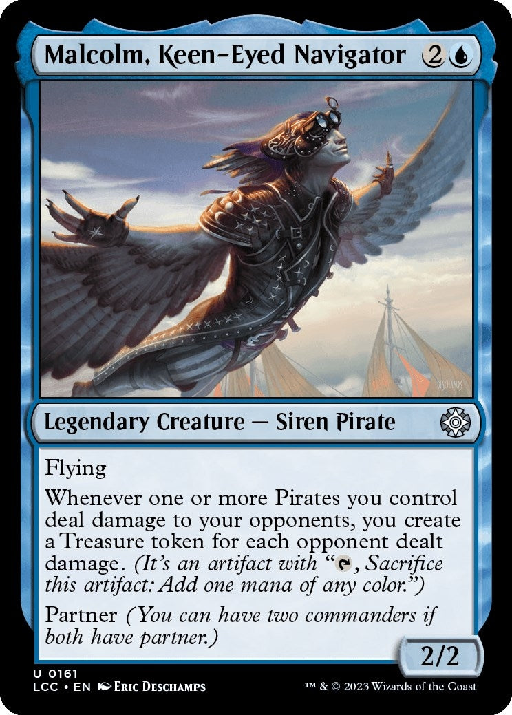 Image for Malcolm, Keen-Eyed Navigator (161) [The Lost Caverns of Ixalan] - Magic: The Gathering