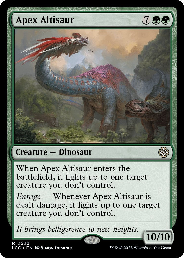 Image for Apex Altisaur (232) [The Lost Caverns of Ixalan] - Magic: The Gathering