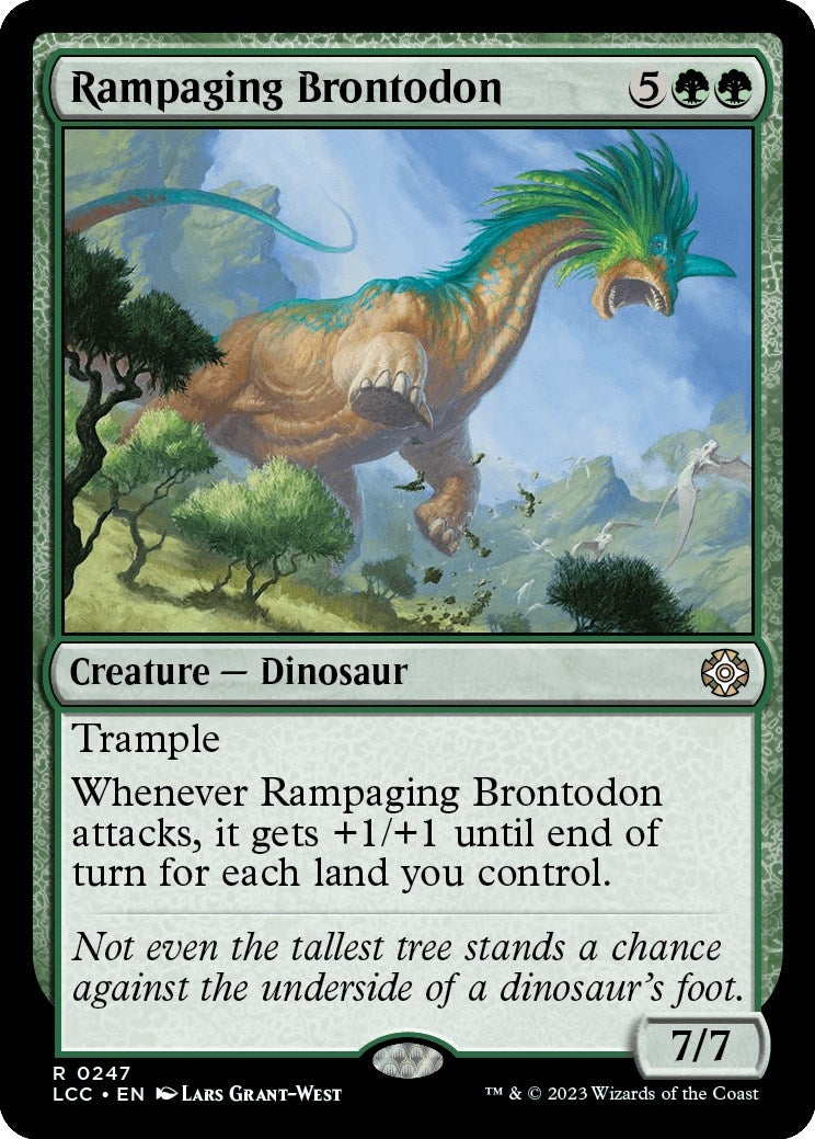 Image for Rampaging Brontodon (247) [The Lost Caverns of Ixalan] - Magic: The Gathering