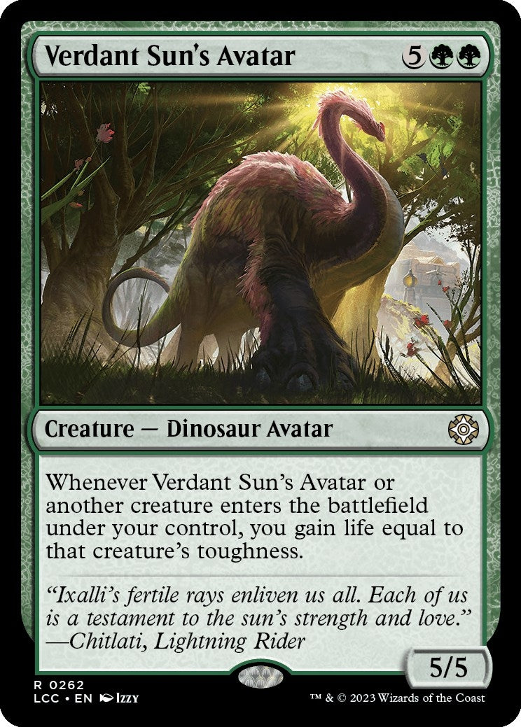 Image for Verdant Sun's Avatar (262) [The Lost Caverns of Ixalan] - Magic: The Gathering