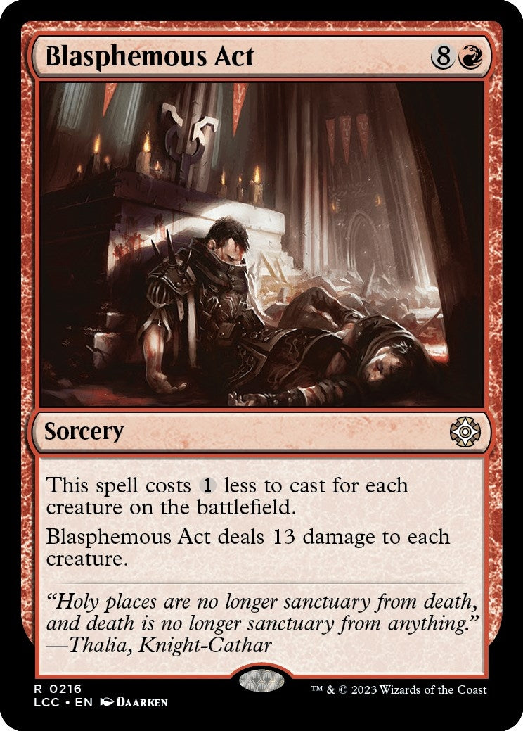 Image for Blasphemous Act (216) [The Lost Caverns of Ixalan] - Magic: The Gathering