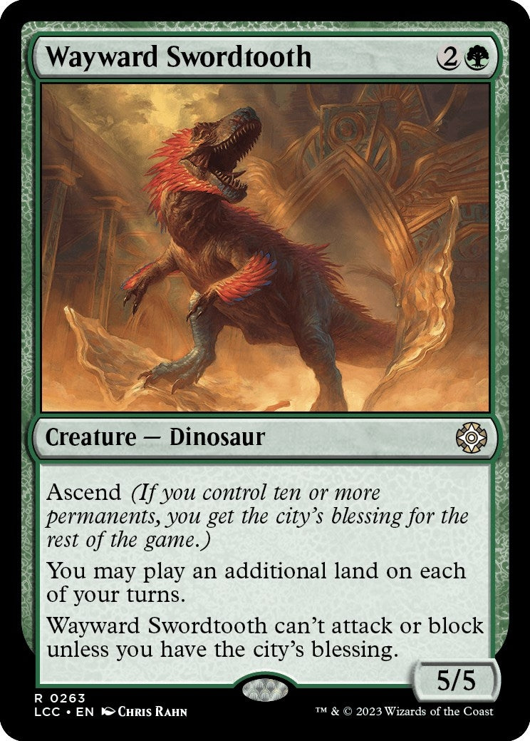 Image for Wayward Swordtooth (263) [The Lost Caverns of Ixalan] - Magic: The Gathering