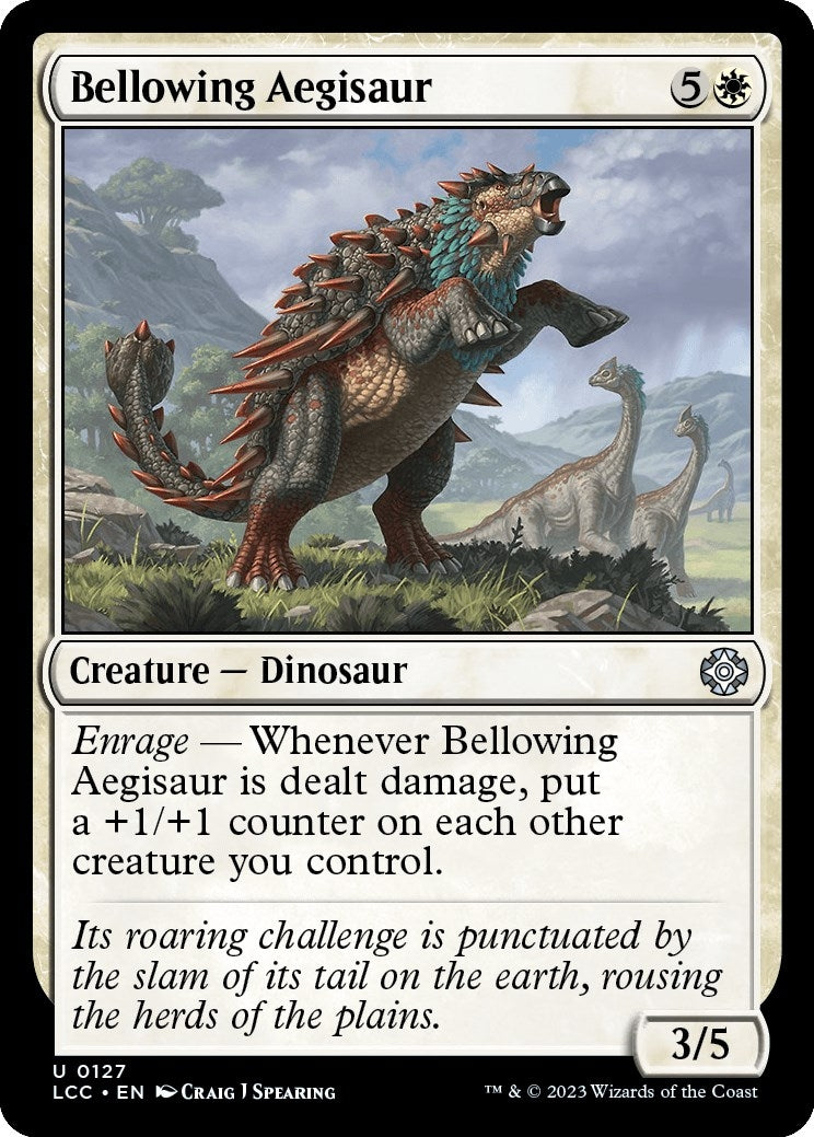 Image for Bellowing Aegisaur (127) [The Lost Caverns of Ixalan] - Magic: The Gathering