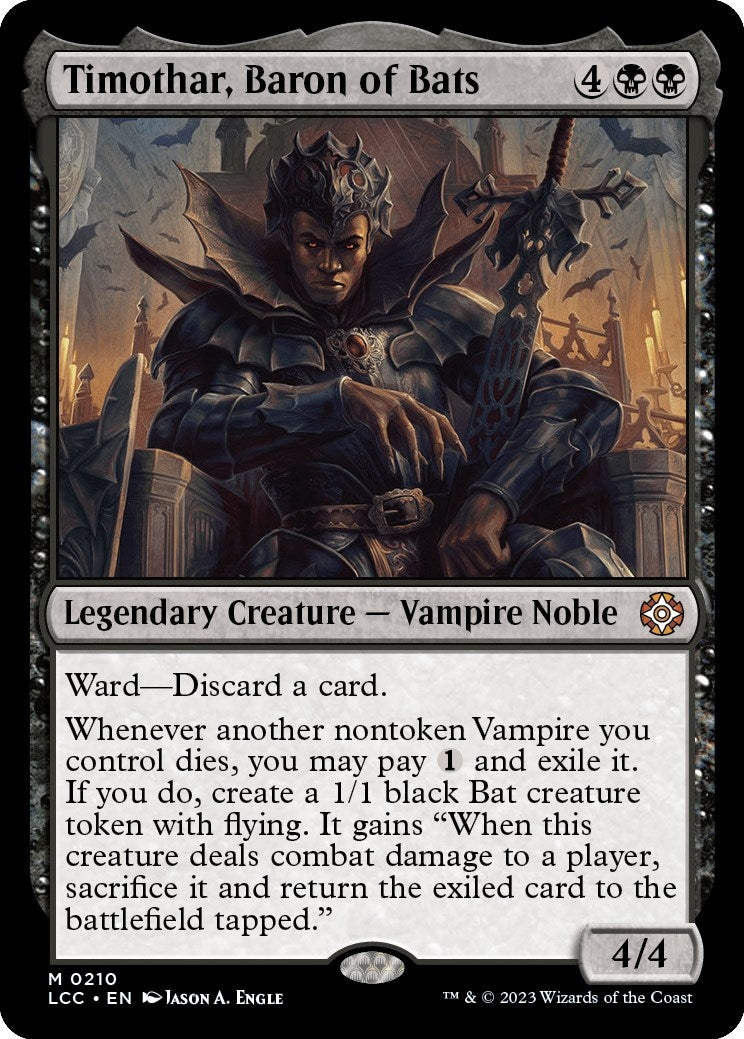 Image for Timothar, Baron of Bats (210) [The Lost Caverns of Ixalan] - Magic: The Gathering