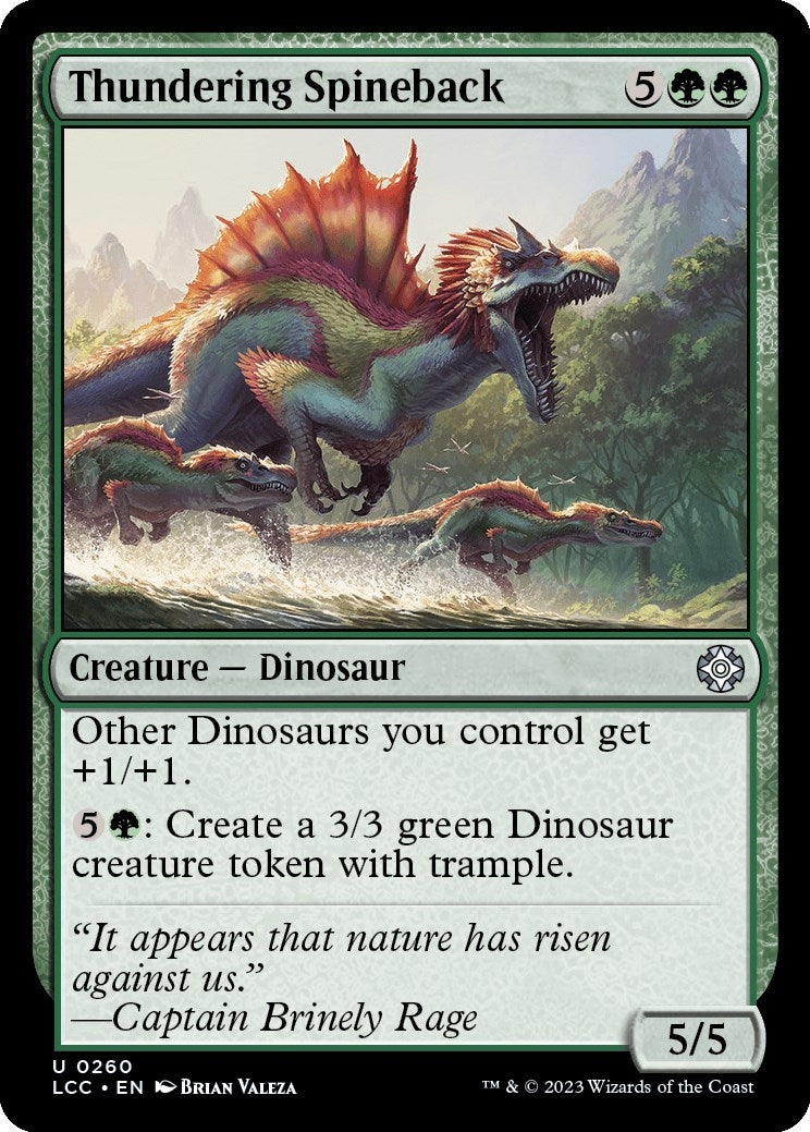 Image for Thundering Spineback (260) [The Lost Caverns of Ixalan] - Magic: The Gathering