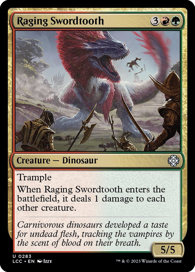 Image for Raging Swordtooth (283) [The Lost Caverns of Ixalan] - Magic: The Gathering