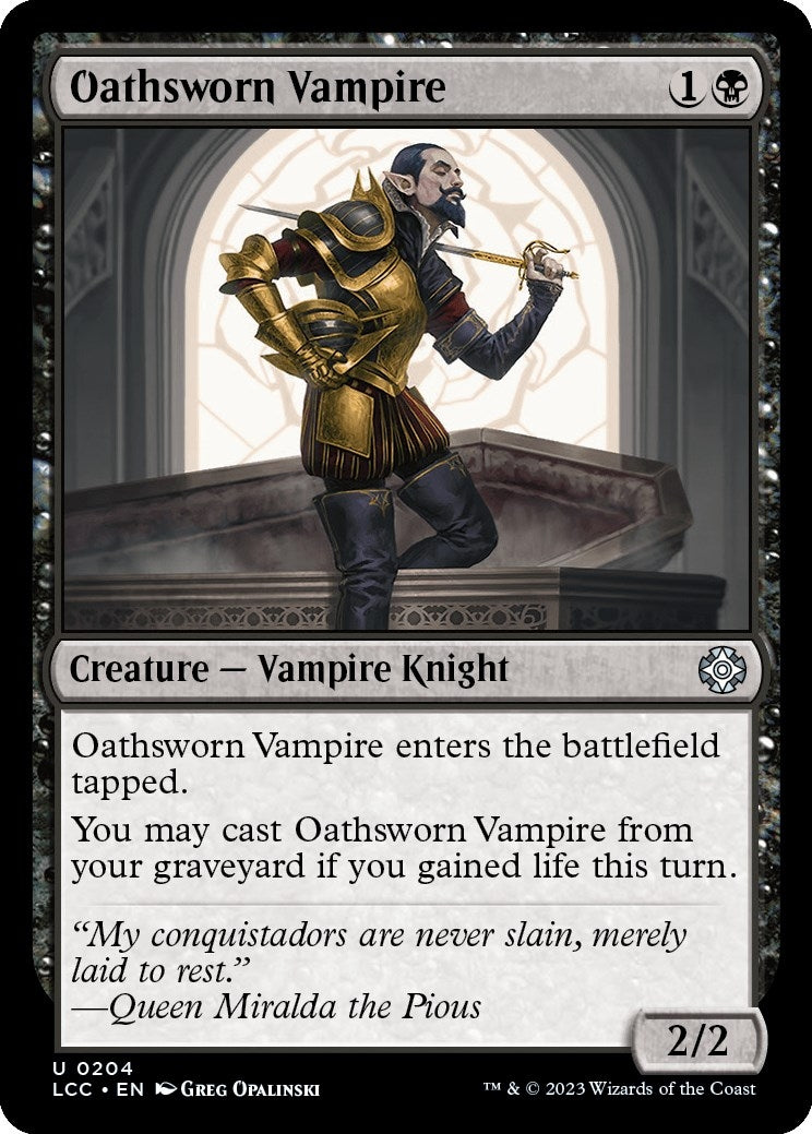 Image for Oathsworn Vampire (204) [The Lost Caverns of Ixalan] - Magic: The Gathering