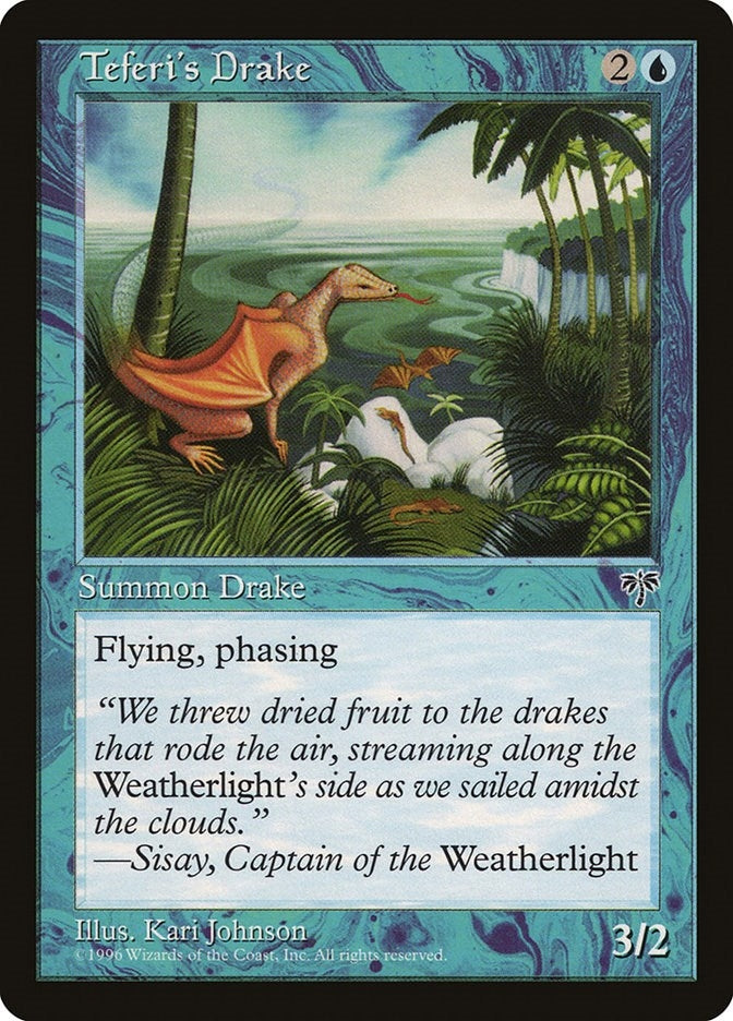 Image for Teferi's Drake [Mirage] - Magic: The Gathering