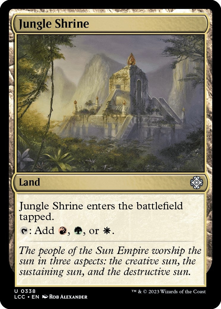 Image for Jungle Shrine (338) [The Lost Caverns of Ixalan] - Magic: The Gathering