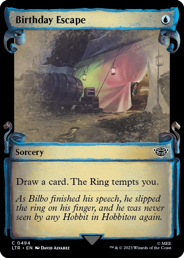 Image for Birthday Escape (Showcase Scrolls) (494) [Universes Beyond: The Lord of the Rings: Tales of Middle-earth] - Magic: The Gathering
