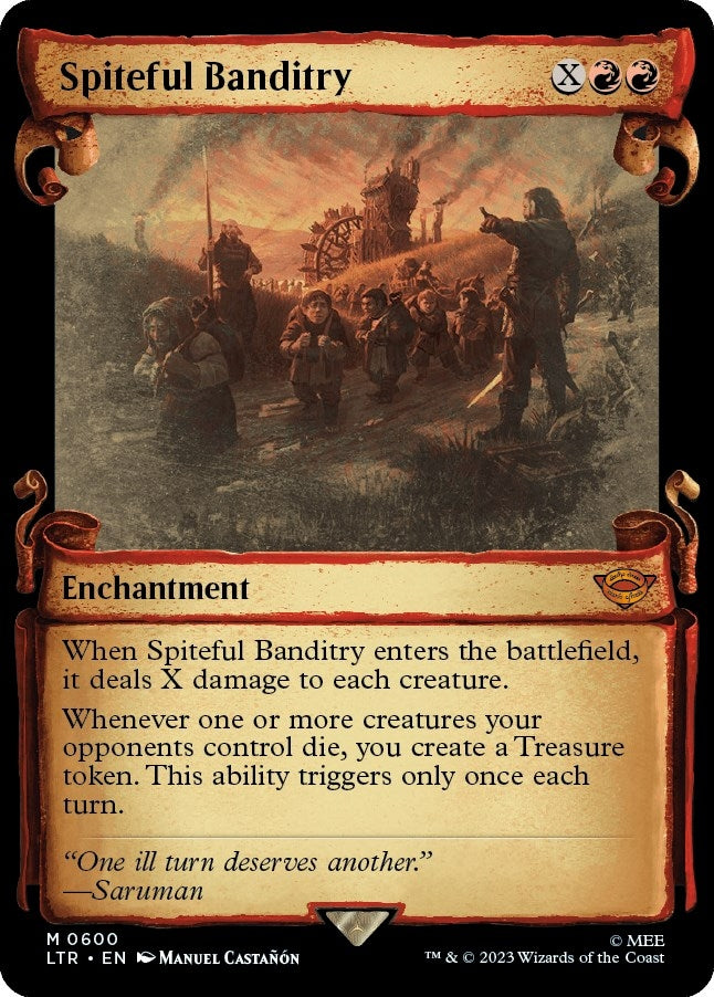 Image for Spiteful Banditry (Showcase Scrolls) (600) [Universes Beyond: The Lord of the Rings: Tales of Middle-earth] - Magic: The Gathering