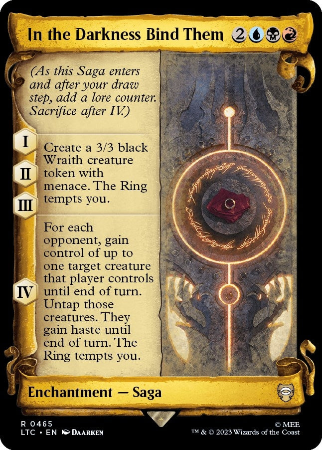 Image for In the Darkness Bind Them (Showcase Scrolls) (465) [The Lord of the Rings: Tales of Middle-earth] - Magic: The Gathering