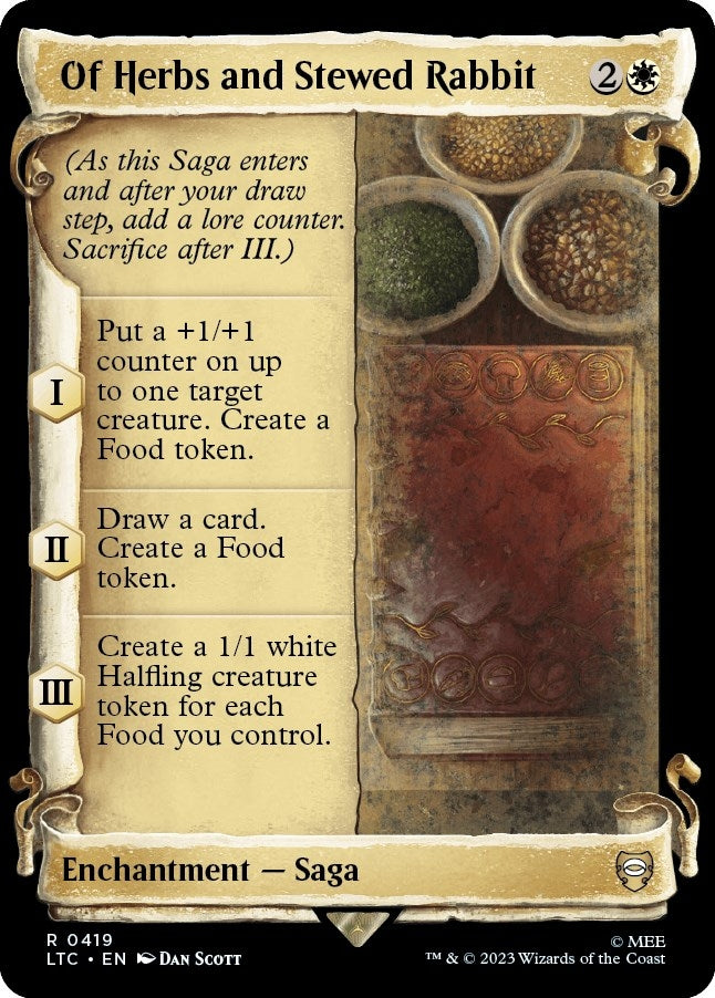 Image for Of Herbs and Stewed Rabbit (Showcase Scrolls) (419) [The Lord of the Rings: Tales of Middle-earth] - Magic: The Gathering
