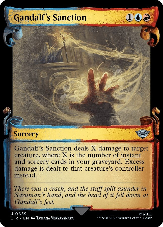 Image for Gandalf's Sanction (Showcase Scrolls) (659) [Universes Beyond: The Lord of the Rings: Tales of Middle-earth] - Magic: The Gathering