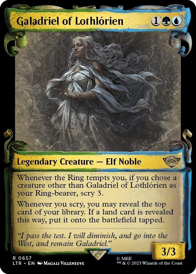 Image for Galadriel of Lothlorien (Showcase Scrolls) (657) [Universes Beyond: The Lord of the Rings: Tales of Middle-earth] - Magic: The Gathering