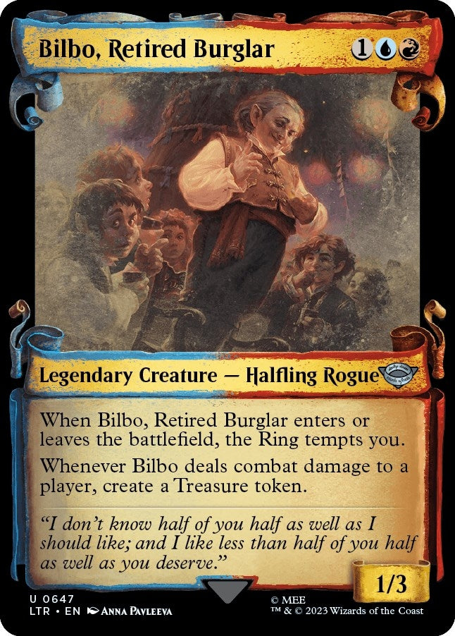 Image for Bilbo, Retired Burglar (Showcase Scrolls) (647) [Universes Beyond: The Lord of the Rings: Tales of Middle-earth] - Magic: The Gathering