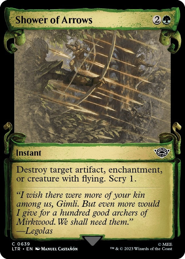 Image for Shower of Arrows (Showcase Scrolls) (639) [Universes Beyond: The Lord of the Rings: Tales of Middle-earth] - Magic: The Gathering