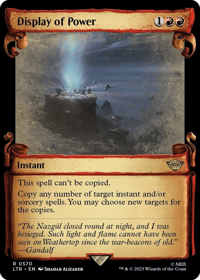 Image for Display of Power (Showcase Scrolls) (570) [Universes Beyond: The Lord of the Rings: Tales of Middle-earth] - Magic: The Gathering
