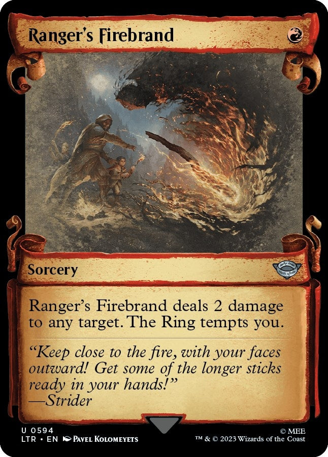 Image for Ranger's Firebrand (Showcase Scrolls) (594) [Universes Beyond: The Lord of the Rings: Tales of Middle-earth] - Magic: The Gathering