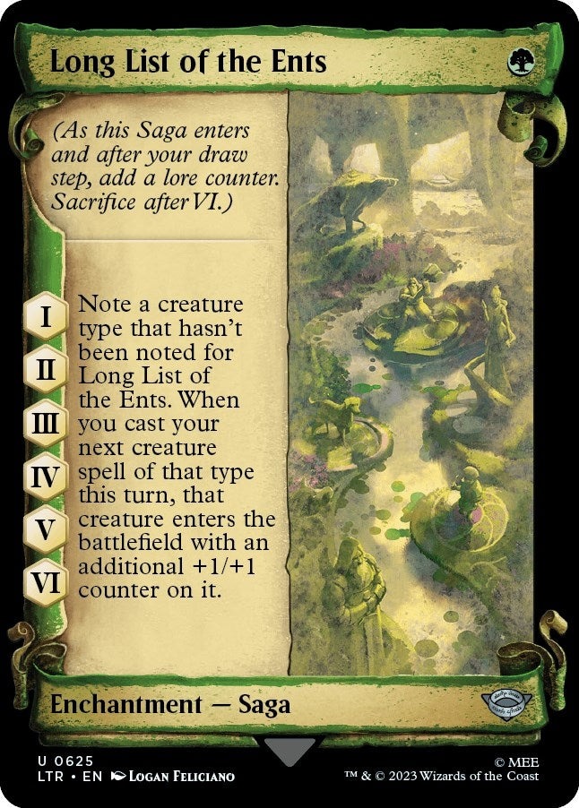 Image for Long List of the Ents (Showcase Scrolls) (625) [Universes Beyond: The Lord of the Rings: Tales of Middle-earth] - Magic: The Gathering