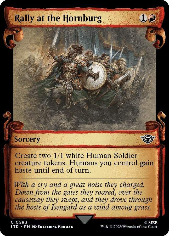 Image for Rally at the Hornburg (Showcase Scrolls) (593) [Universes Beyond: The Lord of the Rings: Tales of Middle-earth] - Magic: The Gathering