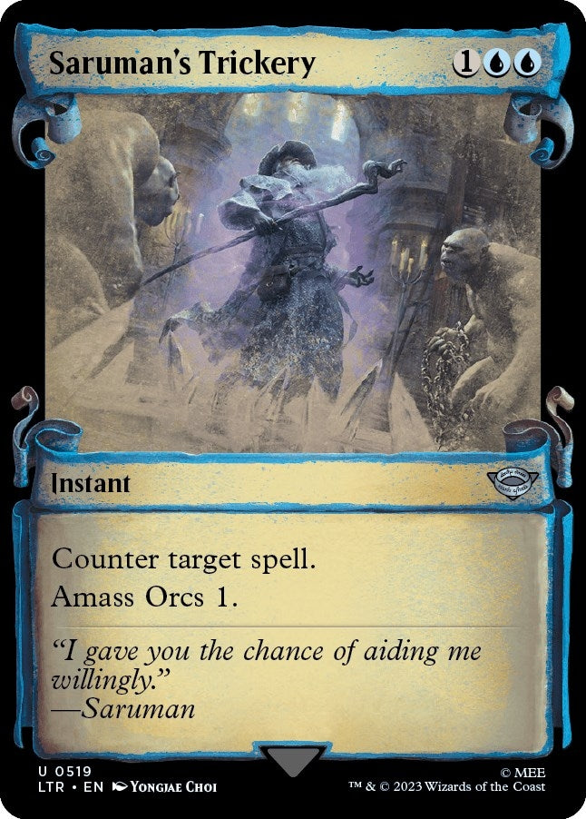Image for Saruman's Trickery (Showcase Scrolls) (519) [Universes Beyond: The Lord of the Rings: Tales of Middle-earth] - Magic: The Gathering