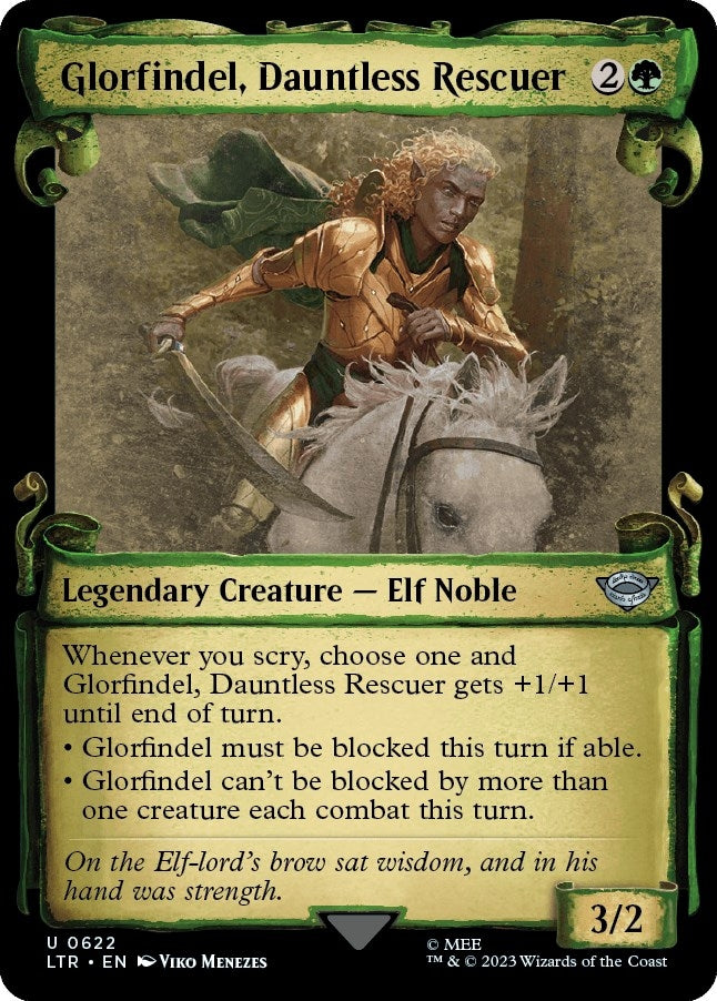 Image for Glorfindel, Dauntless Rescuer (Showcase Scrolls) (622) [Universes Beyond: The Lord of the Rings: Tales of Middle-earth] - Magic: The Gathering