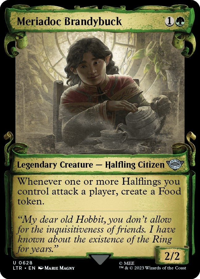 Image for Meriadoc Brandybuck (Showcase Scrolls) (628) [Universes Beyond: The Lord of the Rings: Tales of Middle-earth] - Magic: The Gathering