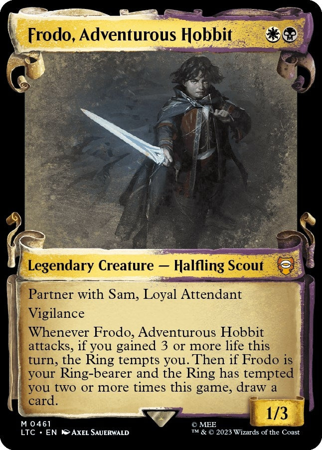Image for Frodo, Adventurous Hobbit (Showcase Scrolls) (461) [The Lord of the Rings: Tales of Middle-earth] - Magic: The Gathering