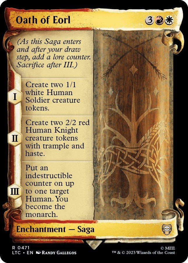 Oath of Eorl (Showcase Scrolls) (471) [Commander: The Lord of the Rings: Tales of Middle-earth]