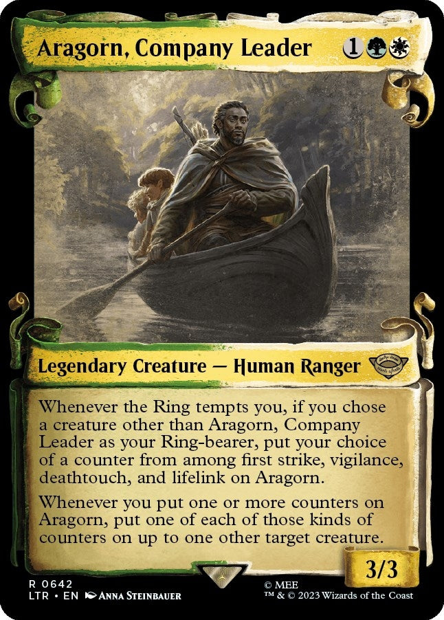 Image for Aragorn, Company Leader (Showcase Scrolls) (642) [Universes Beyond: The Lord of the Rings: Tales of Middle-earth] - Magic: The Gathering