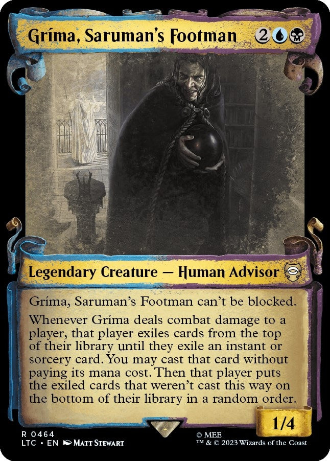 Image for Grima, Saruman's Footman (Showcase Scrolls) (464) [The Lord of the Rings: Tales of Middle-earth] - Magic: The Gathering
