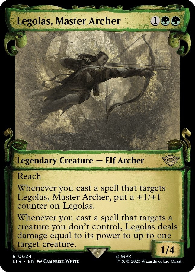 Image for Legolas, Master Archer (Showcase Scrolls) (624) [Universes Beyond: The Lord of the Rings: Tales of Middle-earth] - Magic: The Gathering