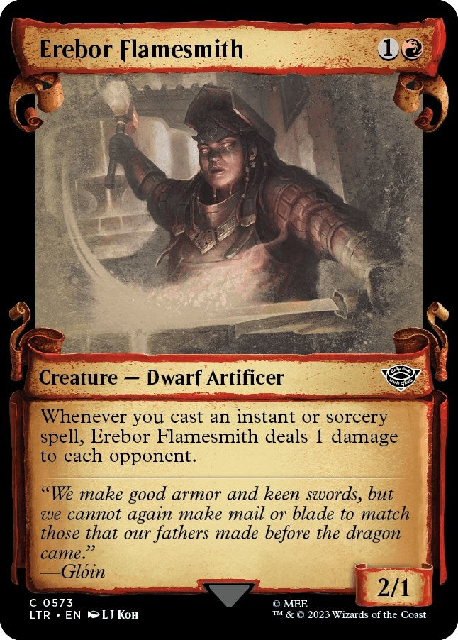 Image for Erebor Flamesmith (Showcase Scrolls) (573) [Universes Beyond: The Lord of the Rings: Tales of Middle-earth] - Magic: The Gathering