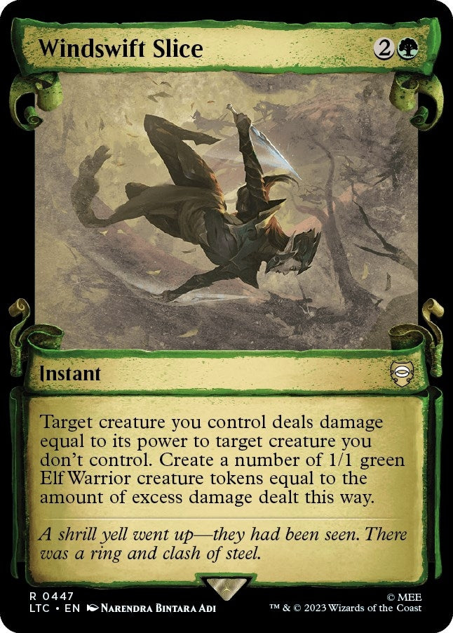 Image for Windswift Slice (Showcase Scrolls) (447) [The Lord of the Rings: Tales of Middle-earth] - Magic: The Gathering