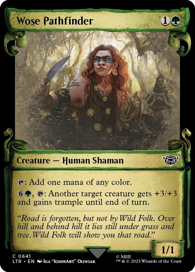 Image for Wose Pathfinder (Showcase Scrolls) (641) [Universes Beyond: The Lord of the Rings: Tales of Middle-earth] - Magic: The Gathering