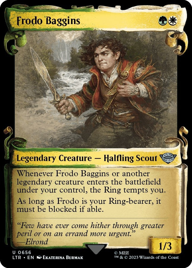 Image for Frodo Baggins (Showcase Scrolls) (656) [Universes Beyond: The Lord of the Rings: Tales of Middle-earth] - Magic: The Gathering