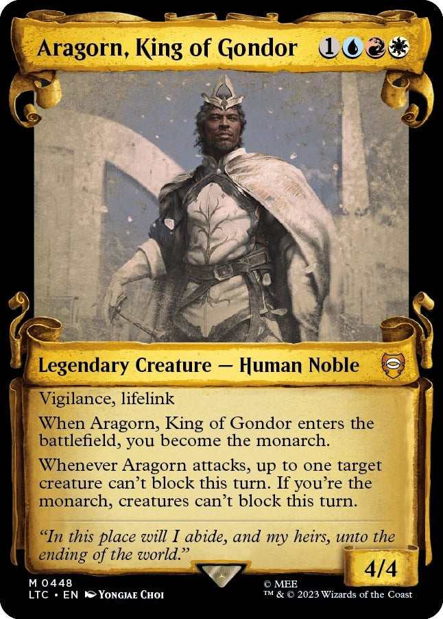 Image for Aragorn, King of Gondor (Showcase Scrolls) (448) [The Lord of the Rings: Tales of Middle-earth] - Magic: The Gathering