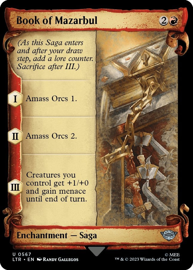 Image for Book of Mazarbul (Showcase Scrolls) (567) [Universes Beyond: The Lord of the Rings: Tales of Middle-earth] - Magic: The Gathering